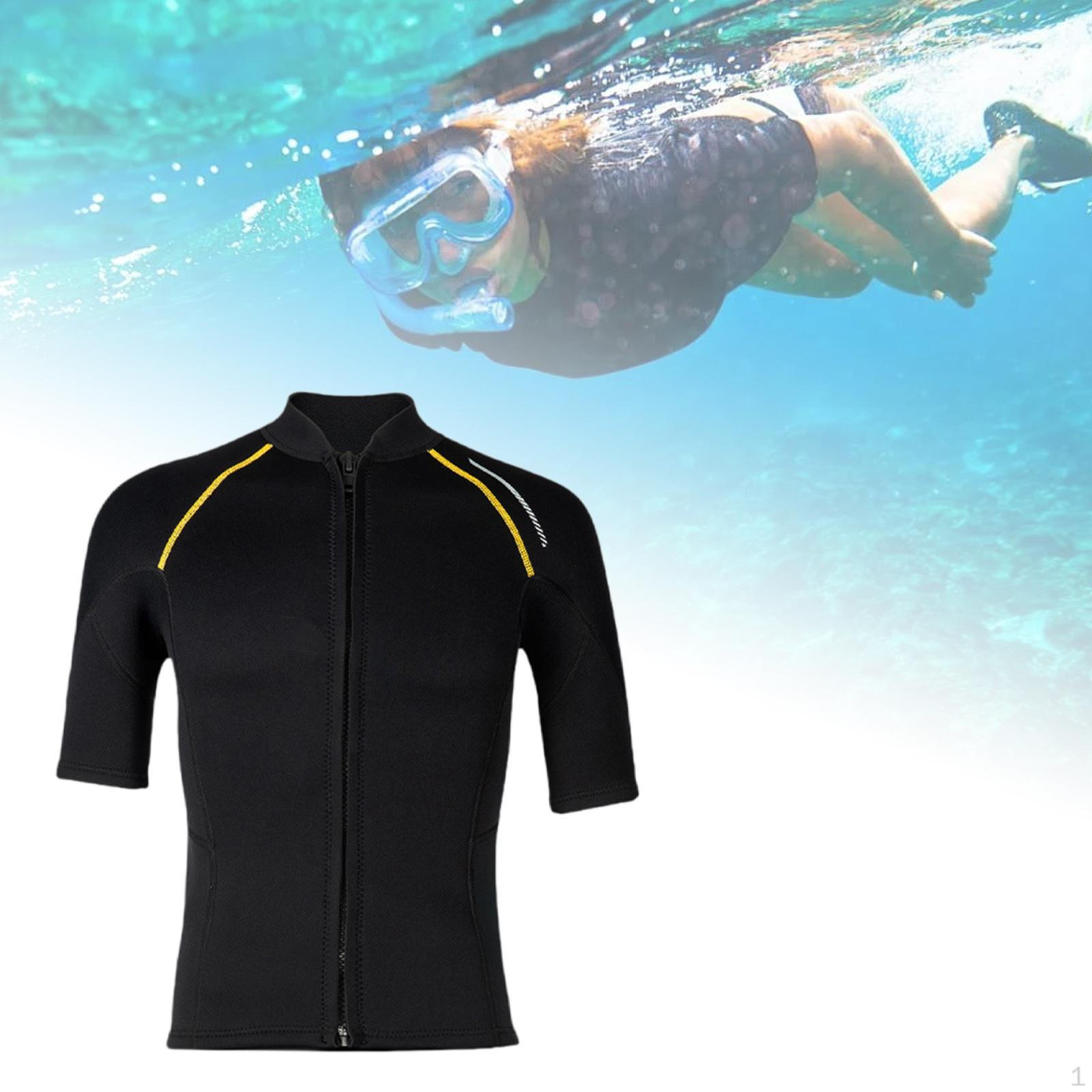 

Мужской гидрокостюм 1,5 мм неопреновая куртка сохраняет тепло водолазный костюм с молнией спереди купальник для плавания XXL