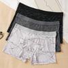 4PCS Men's Mid-waist Boxers Briefs Seamless Soft Breathable Panties Trendy Boxer Underwear XL-4XL