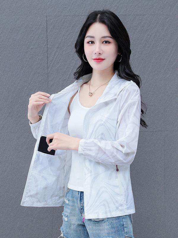 Women's 2026 Ice Silk Sun Protection Jacket: Lightweight, Breathable, Loose-Fit, UV Resistant for Summer Outdoors.