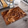 Brown Swirl Wooden Texture Printed Carpet for Modern Home Decor Suitable for Use As an Anti-slip for Living Room Bedroom Sofas