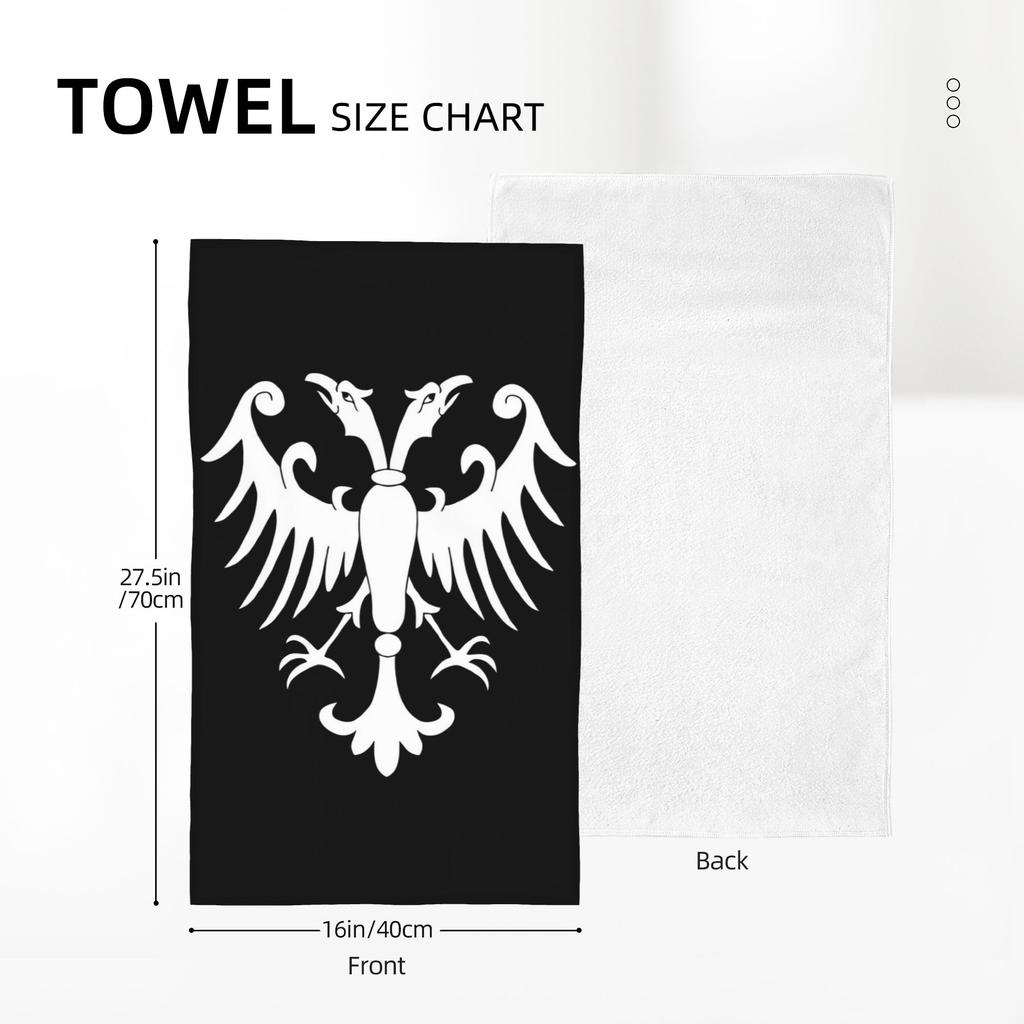 Coat of Arms of the Nemanjic Dynasty - Coat of Arms of Serbi Soft Face Towel Quick Dry Pool Bath Cotton Towels Breathable