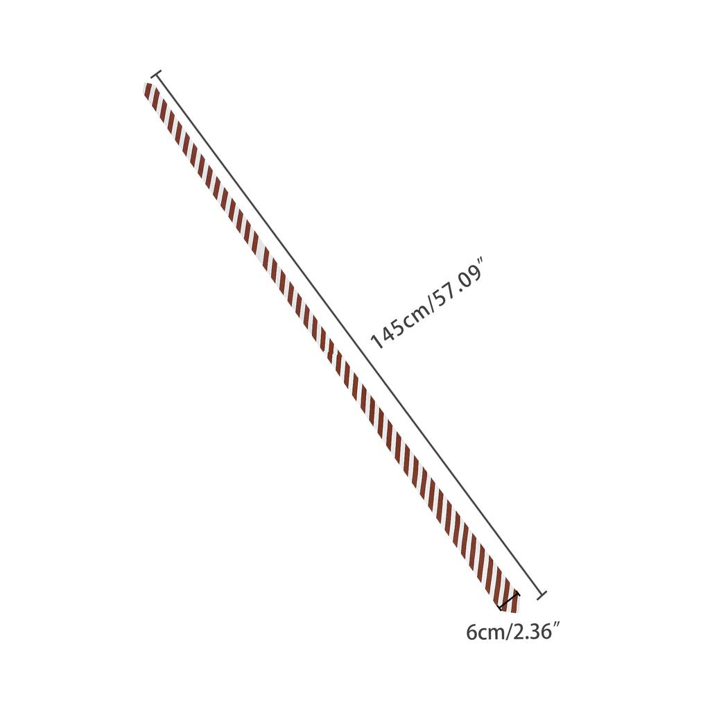 [Allegra K] Linen Stripe Narrow Tie, 6cm, Formal, Casual, Business, Men's, Red, 6cm