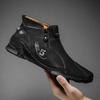 High-top Octopus Men's Boots Autumn and Winter New Sewn Shoes Men's Large-size Casual Leather Shoes