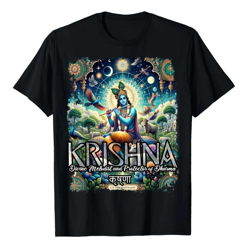 Camiseta Krishna Hindu God Mythology Deity India S