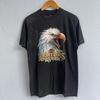vintage 3D Emblem Harley Davidson righteous ruler eagle big head tshirt