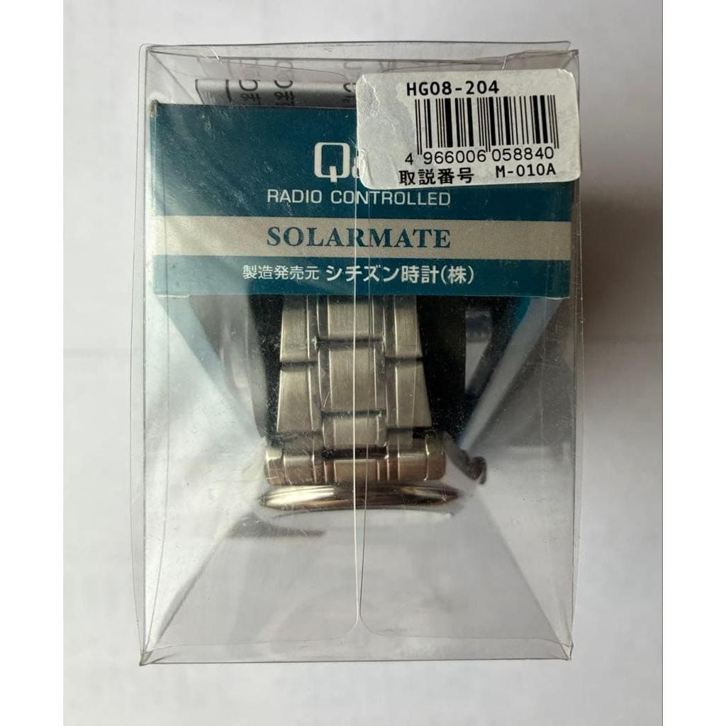 [New] Citizen Analog Radio Controlled Solar Waterproof Metal Band HG08-204