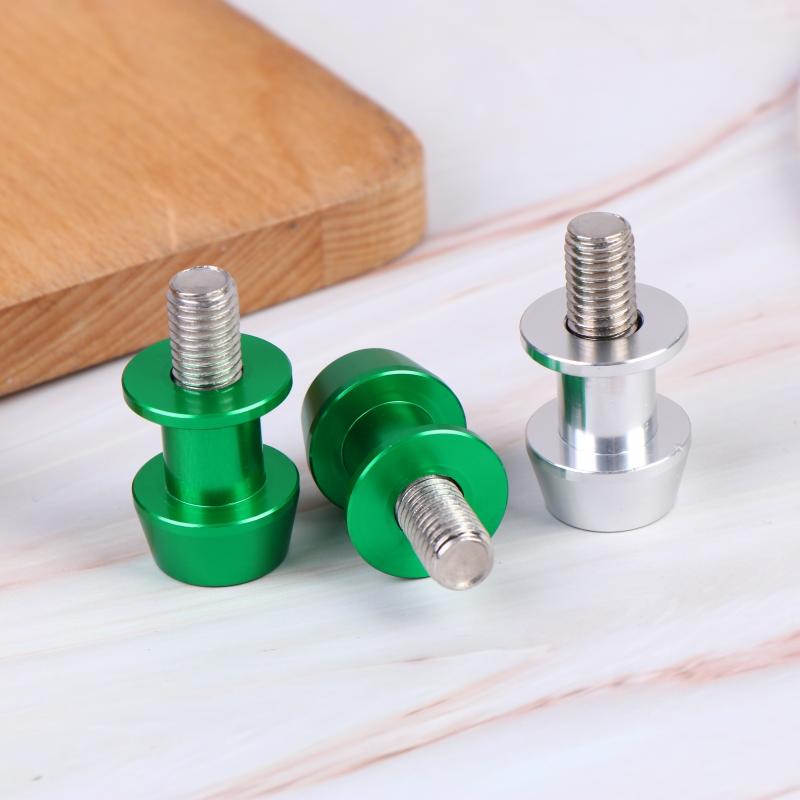 2 Stuks 8/10 Mm Aluminium Motorfiets Stand Swingarm Spoelen Slider Stand Schroef Swingarm Motorfiets Accessoire