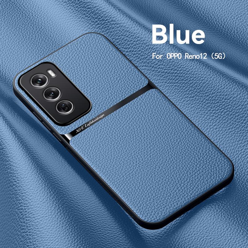 PU Leather Magnetic Case for OPPO Reno 12 Pro G 12F 12FS 11 11F 10 Pro Plus Protective Cover Hard Back Shell Coque Fundas Capa