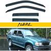 In-Channel Rain Guards Compatible With 2001-2005 Sport Trac 1997-2001 Mercury Mountaineer 1991-2001 Explorer Side Window Visor Wind Deflector Vent