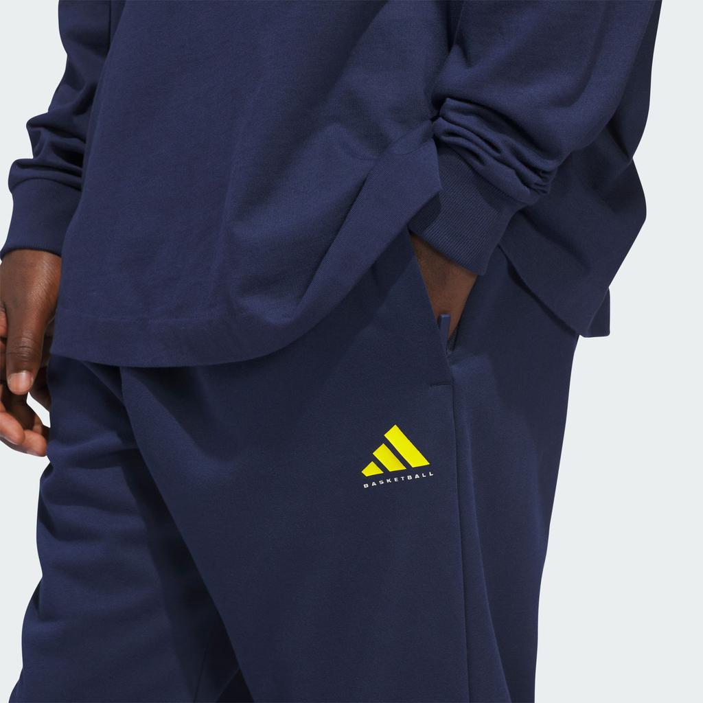 adidas Fl Pant Solid Color Loose Long Basketball Pants Unisex Pants Deep-Indigo JZ9531