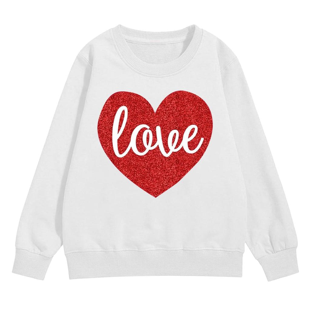 Girl's Sweatshirt, Long Sleeve, Neck Pullover, Cute Loose Neck Sweatshirt