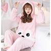 Winter Thick Warm Flannel Pajamas Sets for Women Sleepwear Home Clothing Pajama Home Wear Pyjamas Set
