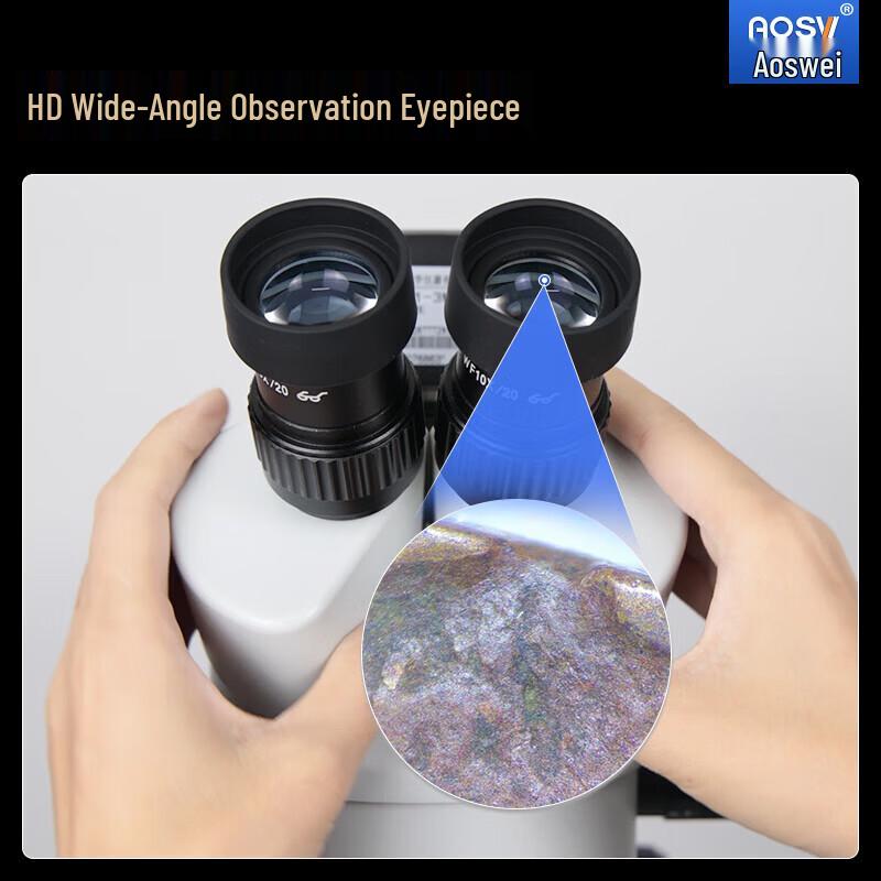 AOSVI Trinocular Stereo Zoom Microscope for Electronics and Jewelry Repair