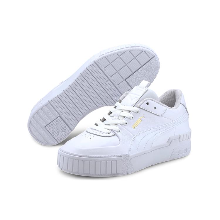 Puma Womens Cali Sport 'White Gold' (women's Sizes) White / White Skateboard Shoes 373871 01