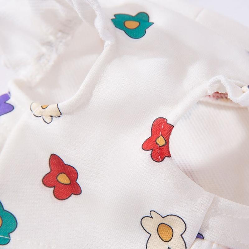 Dog Flower Decors Dress Walking Camp Pet Dress Dog Floral Skirt Dog Skirt