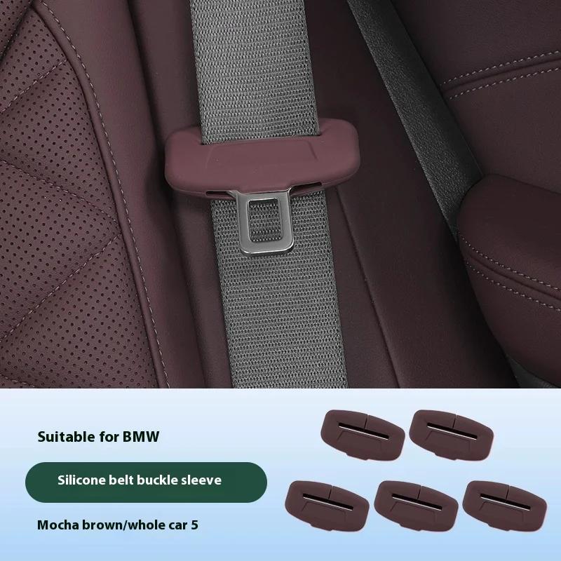 For MG MG5 ZS MG4EV Interior Accessries 2/4 Piece Car Seat Belt Silicone Protective Cover Trim