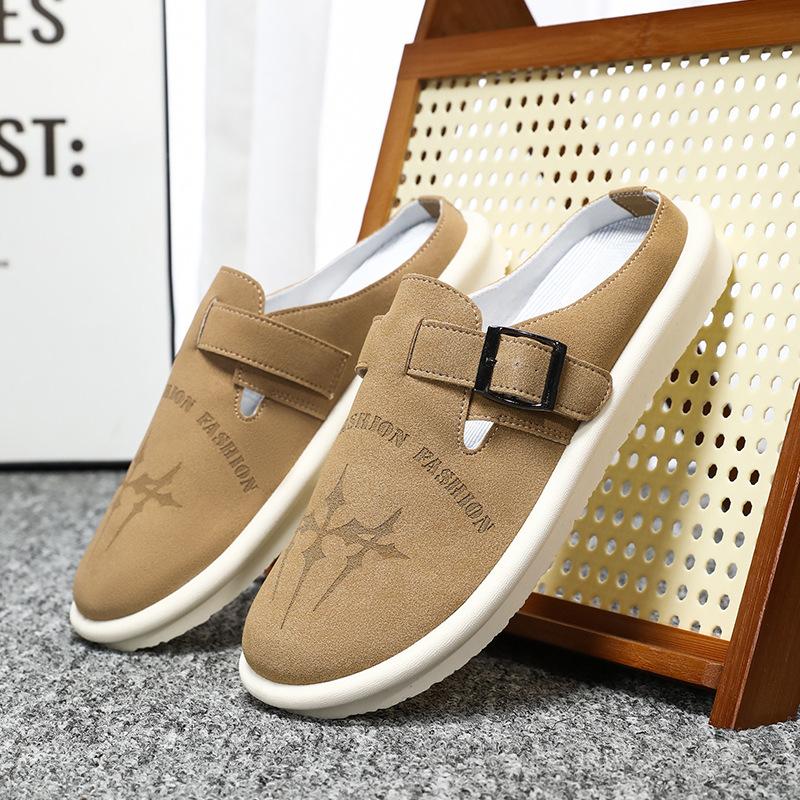 Fashion 2025 Summer Men's Closed-Toe Slip-On Slides Breathable Casual House Shoes Comfortable Outdoor Fashion Footwear for Daily Wear