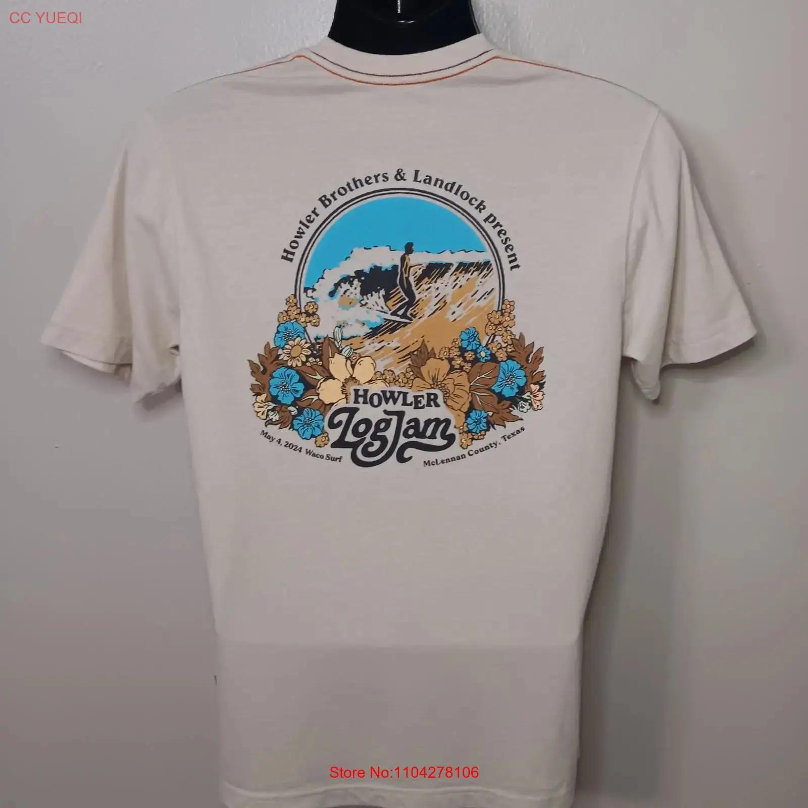 Howler Brothers Bros Men s Medium T shirt Log Jam Waco Surf Heed The Call vintage Washed Casual Comfortable designer clothes S разноцветный