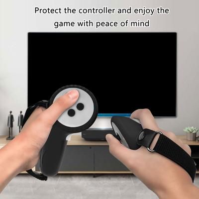 Silikon VR Controller Griffabdeckung und Linsenschutzfolien-Set für PICO 4 Ultra Rutschfest Komfort
