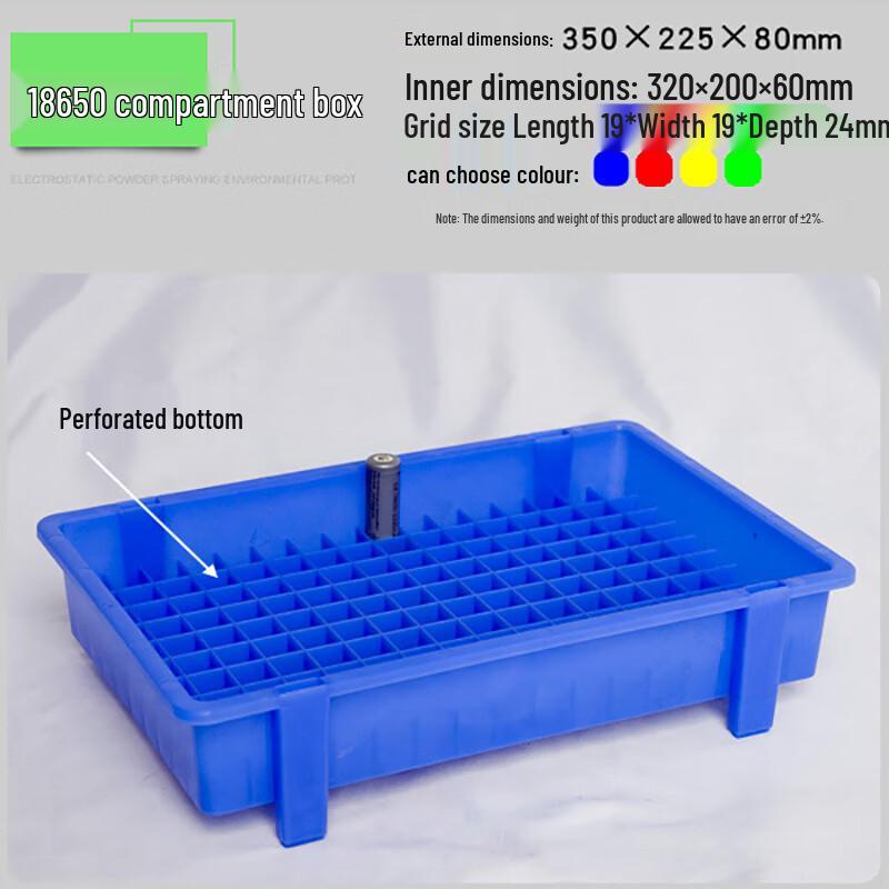 Muyun 18650 Lithium Battery Storage Box with 160 Grids