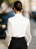 Women's Autumn Solid Color Satin Long Sleeve Shirt