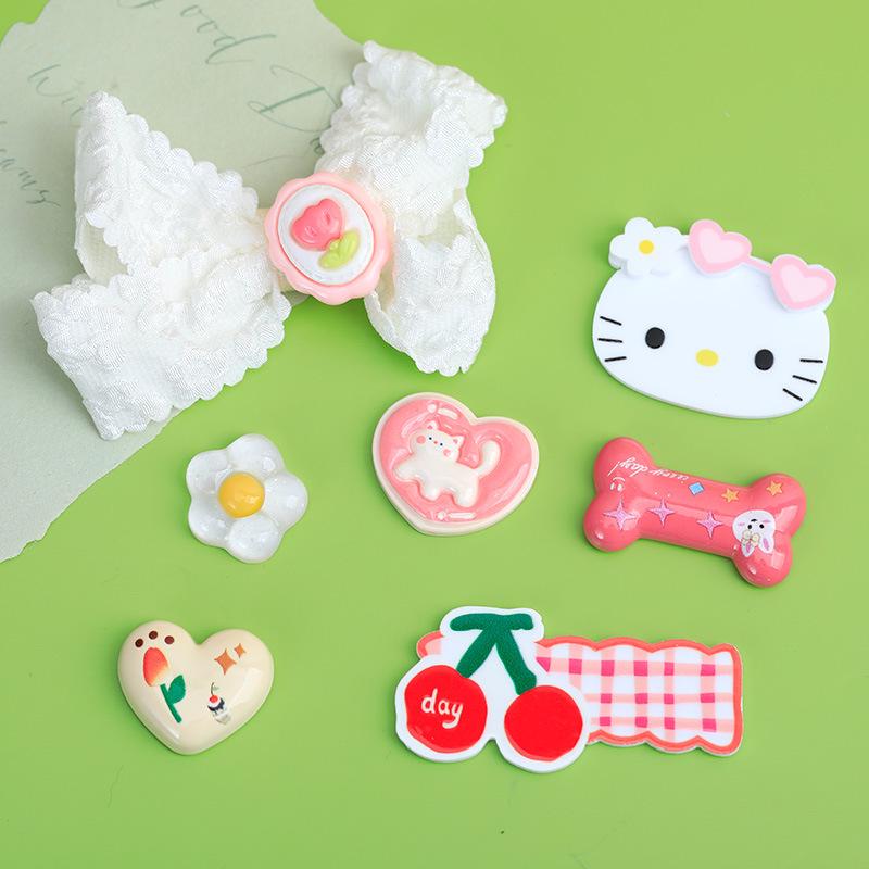 Xiaohongshu-Style Shoe and Hair Accessories: Hole Shoes Decorations, Hair Clips, Ties, Refrigerator Magnets