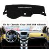 Black Car Dashboard DashMat Dash Cover For Chevrolet Cruze 2009-2014 W/ Console