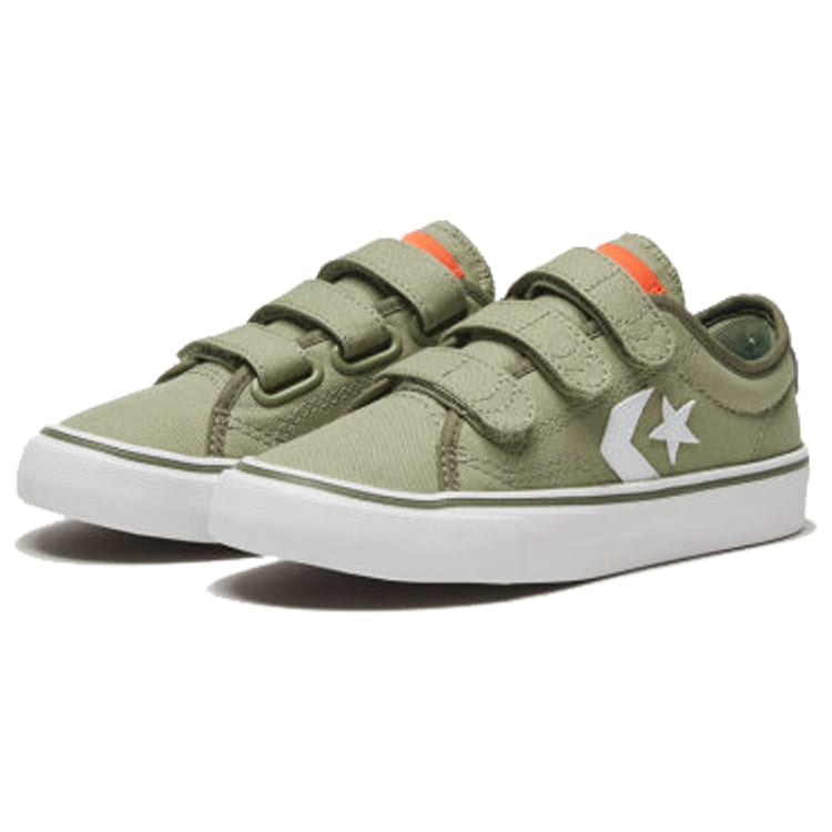 Converse Star Replay 3V Low Top Kids' Skateboarding Shoes Olive Green Teenagers 667803C