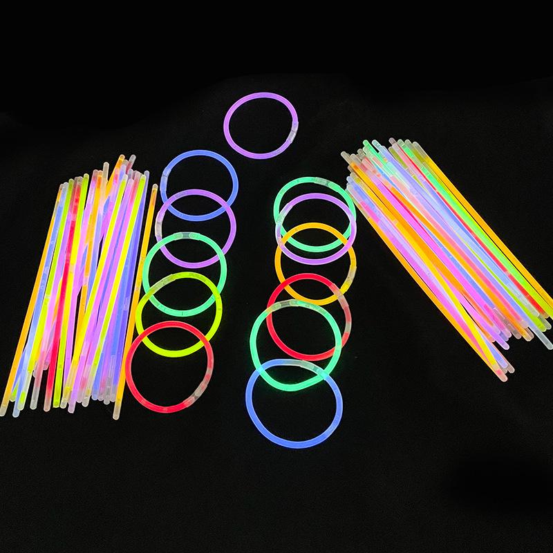 Seven-Color 0.45mm Super Bright Fluorescent Stick - Glow Stick for Festival Party Dancing and Dress-up Props.