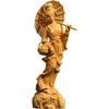 Wood Carving JJiangnan Beautiful Girl Character Figurines  Hand Carving Home Living Room Office Table Decoration and Accessories