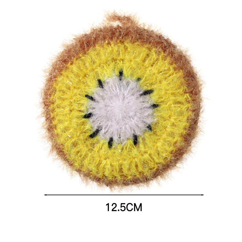 Kitchen Dishwashing Cleaning Cloth Fruit Shape Dish Scrubber Non Scratch Kitchen Dish Scrubber for Cleaning Bathroom Floors New