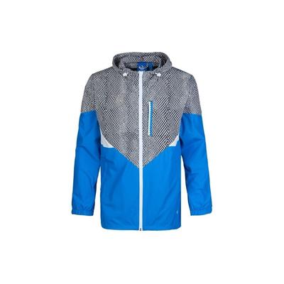 Oryginalna bluza z kapturem Adidas Trefoil z nadrukiem wężowym, Color Block, odzież wierzchnia męska, niebieska AC0479