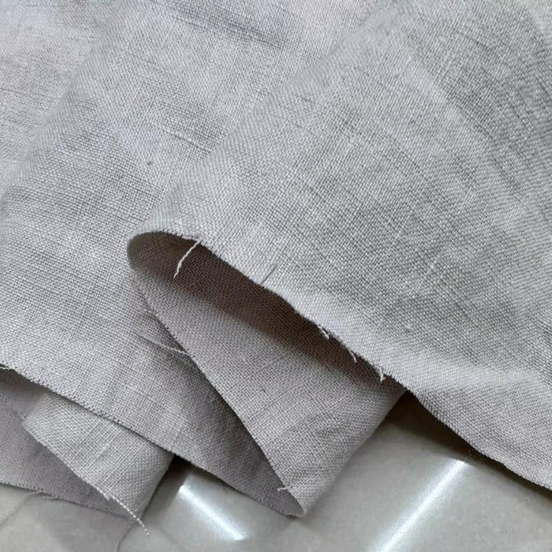 Linen and Ramie Hanfu Fabric for Sewing Cloth 100% Natural Yarn-dyed Dresses Robe Thin DIY Handmade Designer High Quality