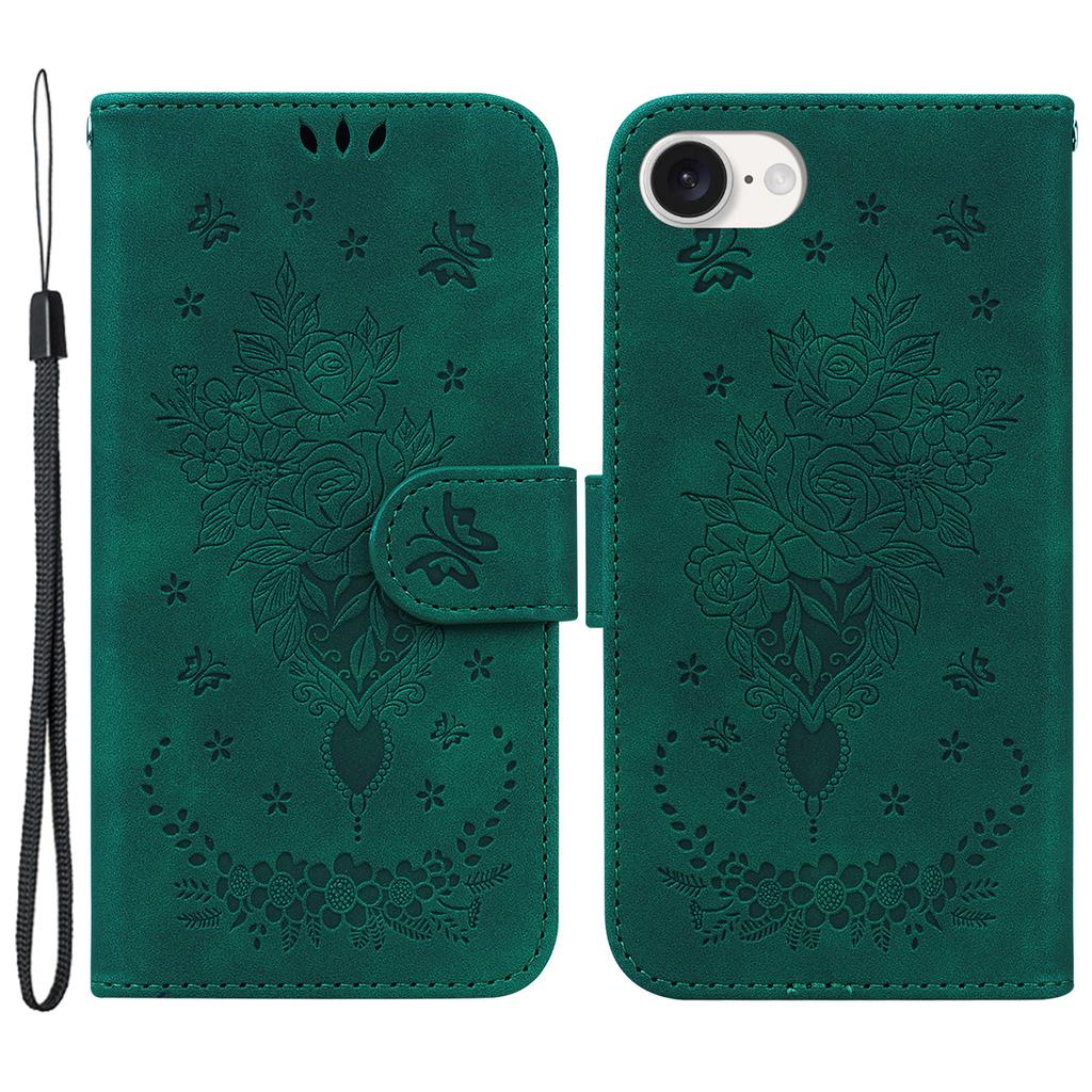 Für iPhone 16e Brieftaschen-Handyhüllen Großhandel Blumenprägung PU-Lederhülle