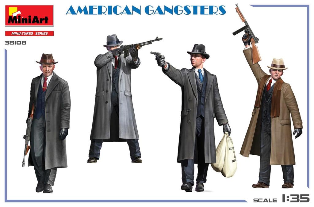 Miniart Amerikanischer Gangster Plastikmodell MA38108 1/35 (Person)