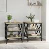 VidaXL Side Tables 2 Pcs Sonoma Oak 40x42x50 Cm Engineered Wood 825775