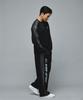 Mihag Sponsor Logo Mesh Jersey Wide Pants (Black)