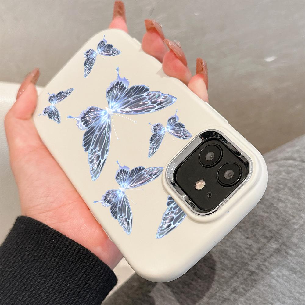 Pro OPPO A16 A38 A57 A58 A74 A78 A98 Reno8T Reno13F Realme C25S C53 C65 Kreslená černá kočka stříbrný okraj měkký tekutý silikonový ochranný kryt