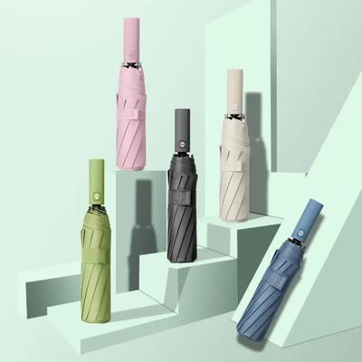Ombrello Grande a Doppia Steccatura 24K Uomo Donna Antivento Ombrelli Compatti Pieghevole Automatico Business Lusso Sole Pioggia Viaggio