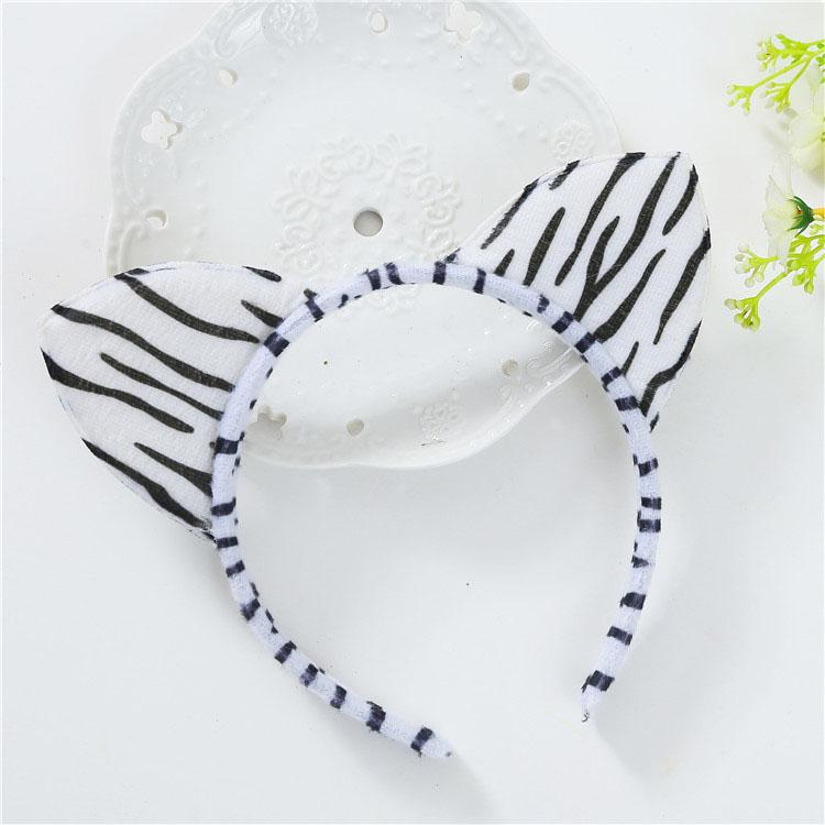 Animal Plush Ears Headband Cute Cartoon Hair Head Hoops Hairband For Women Girls Makeup Washing Hair Accessories