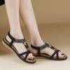 Boho Sandals Spring And Summer Diamond Flat Sandal For Women Comfortable And Versatile Shoes Sandalias De Mujer Verano 2026