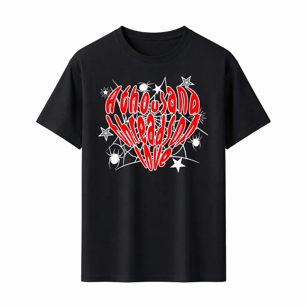 

Gothic Spider Web T-Shirt Men Women Vintage Print Streetwear Punk Rock Style Black Tee Top Summer Fashion Casual - Men s Summ... S разноцветный