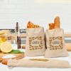 Linen Bread Bags Reusable Drawstring Large Washable Storage Food Accessories Home Unbleached Kitchen Organizer
