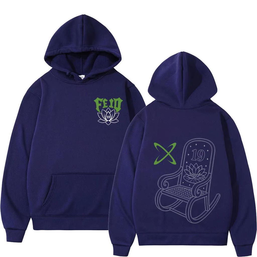 Rapper Feid Ferxxo El Club De Las 19 Flores Print Hoodie, Unisex Fashion Apparel, Loose Long Sleeve Hip Hop Sweatshirt