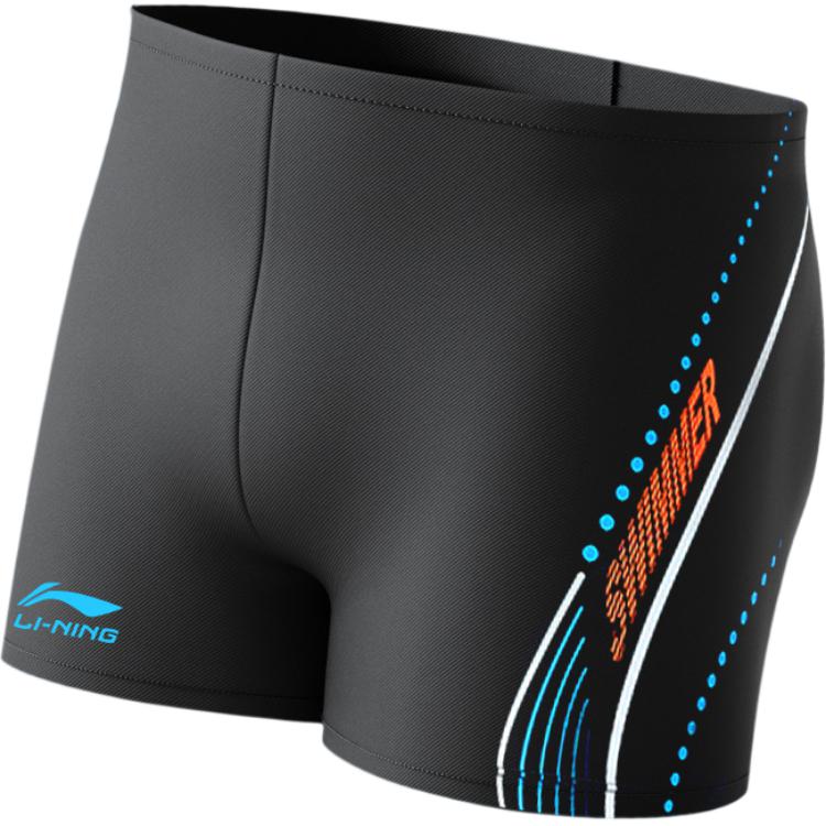 

Li Ning Anti-Awkward Thermal Square Swim Trunks Мужские плавки Черный LSKV306-1 L