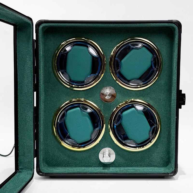 Aluminum Alloy Mechanical Watch Winder: Home Use Self-Winding Rotating Storage Box