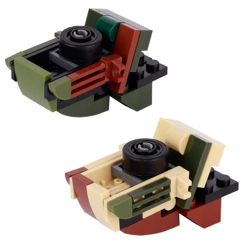 Militär Französisch Renault Leichter Ingenieurpanzer Minifiguren Aufkleber Artilleriefahrzeuge Kleine Partikel Bausteinspielzeug