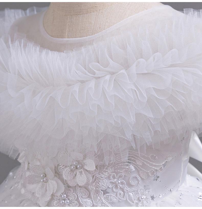 Girls' Summer Floral Princess Dress - Formal Wedding & Birthday Outfit