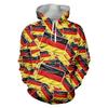 Autumn 3D German Flag National Emblem Pattern Printed Hoodies Fashionable Casual Sports Long Sleeved Men's Hooded Sweatshirts