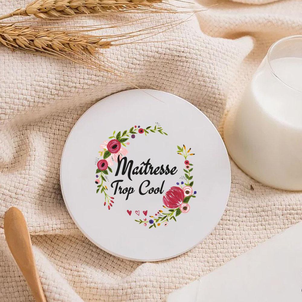 Thank You Mistress for This Great Year Custom Coaster Teachers End of School Year Gift Coffee&Tea Coasters Surprise for Teacher